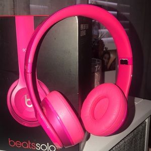 Pink Beats solo 2 wired headphones